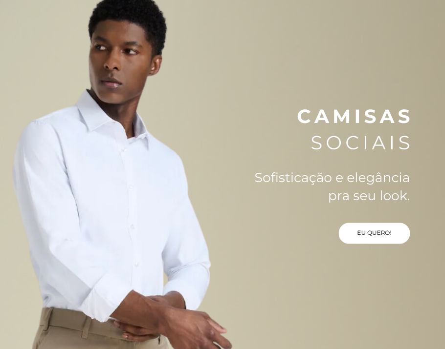 Banner Tendencia - Camisas sociais